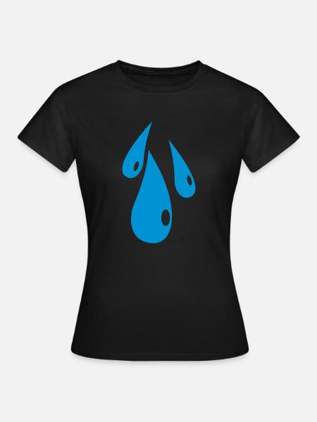 Tropfen-3 - Frauen T-Shirt - Schwarz