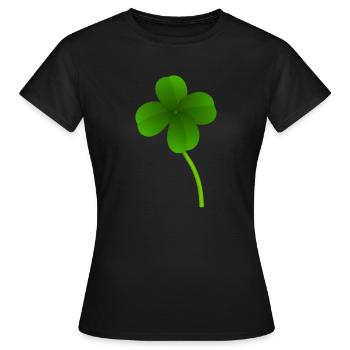 Trèfle - T-shirt Femme - noir - Devant - AI Model Female 172 dark (172cm)