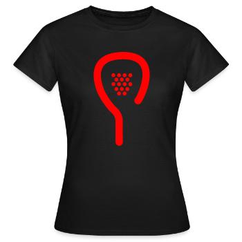 roter Schläger - Frauen T-Shirt - Schwarz - Vorne - AI Model Female 172 dark (172cm)