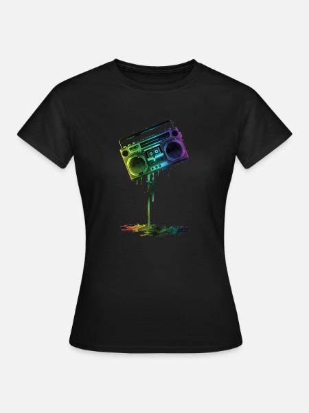 GUETTO BLASTER - Women's T-Shirt - black