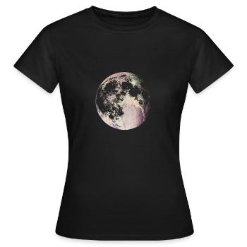 Lune lune luna - T-shirt Femme - noir - Devant - AI Model Female 172 dark (172cm)