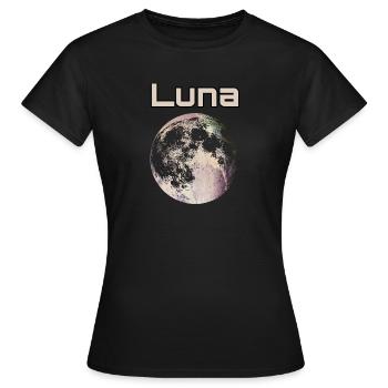 Luna Moon Mond - Women's T-Shirt - black - Front - AI Model Female 172 dark (172cm)