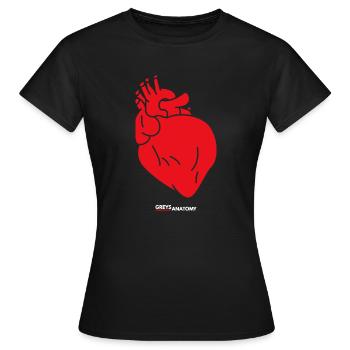 Anatomie greys - T-shirt Femme - noir - Devant - AI Model Female 172 dark (172cm)