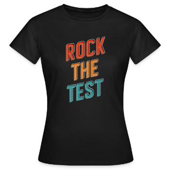 Étudiants de la journée d’examen des enseignants - T-shirt Femme - noir - Devant - AI Model Female 172 dark (172cm)