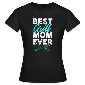 best grill mom - Women's T-Shirt - black - Front - AI Model Female 172 dark (172cm)