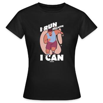 Courir - T-shirt Femme - noir - Devant - AI Model Female 172 dark (172cm)