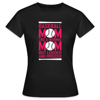 Baseballspieler Baseball - Frauen T-Shirt - Schwarz - Vorne - AI Model Female 172 dark (172cm)