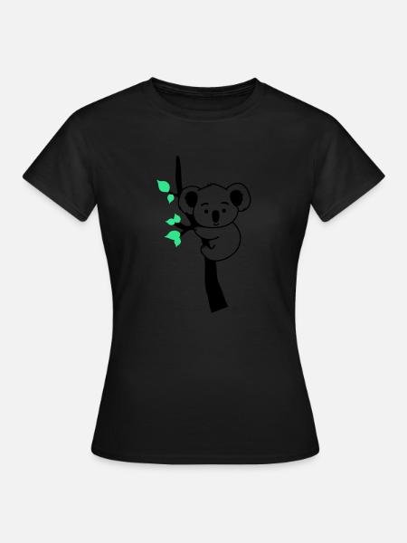 koalabär - Frauen T-Shirt - Schwarz