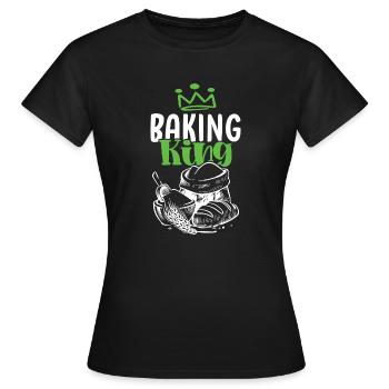 Roi de la cuisson - T-shirt Femme - noir - Devant - AI Model Female 172 dark (172cm)