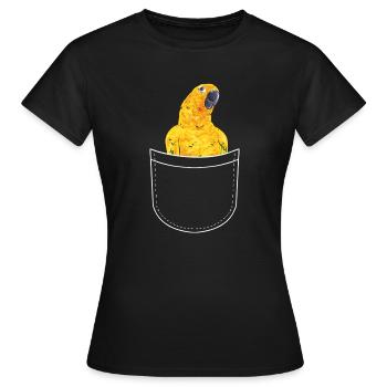 Parakeet Parrot Parakeet Bird - Women's T-Shirt - black - Front - AI Model Female 172 dark (172cm)
