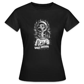 Mission spatiale - T-shirt Femme - noir - Devant - AI Model Female 172 dark (172cm)