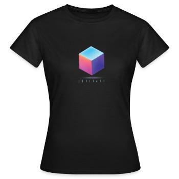 Levitate Dice - Women's T-Shirt - black - Front - AI Model Female 172 dark (172cm)