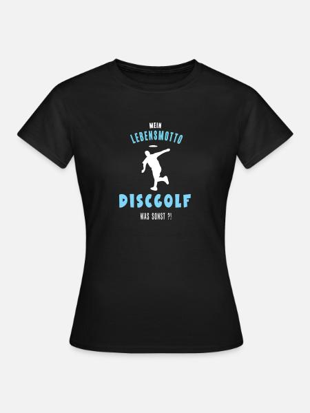 Discgolf Discgolfer Discgolfspieler Frisbee Golf - Frauen T-Shirt - Schwarz