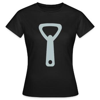 ouvre-bouteille - T-shirt Femme - noir - Devant - AI Model Female 172 dark (172cm)