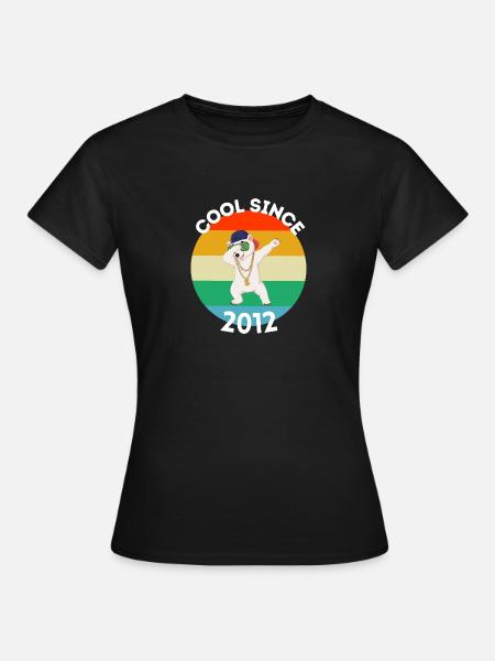 Eisbär Geschenk Cool Seit 2012 10. Geburtstag - T-shirt dam - svart
