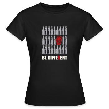 Be different Geschenk Hessisch Hessen Appelwoi - T-shirt Femme - noir - Devant - AI Model Female 172 dark (172cm)