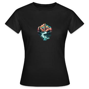 SURREAL - Women's T-Shirt - black - Front - AI Model Female 172 dark (172cm)