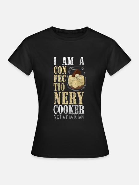 Kuchen Hobbybäcker Dessert - Frauen T-Shirt - Schwarz