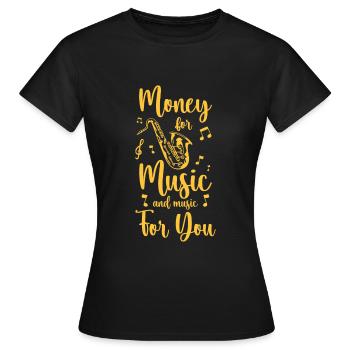 Instrument de musique Instrument de musique Artiste - T-shirt Femme - noir - Devant - AI Model Female 172 dark (172cm)