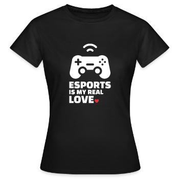Esports & Gaming - Frauen T-Shirt - Schwarz - Vorne - AI Model Female 172 dark (172cm)