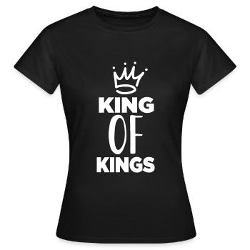 King of Kings - Frauen T-Shirt - Schwarz - Vorne - AI Model Female 172 dark (172cm)