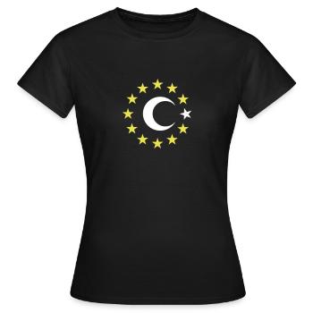 Turkey - Europe - EU - Women's T-Shirt - black - Front - AI Model Female 172 dark (172cm)