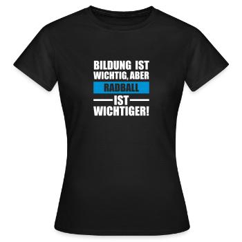 Radball Sportart - Frauen T-Shirt - Schwarz - Vorne - AI Model Female 172 dark (172cm)