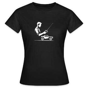 remote-controlled car - Women's T-Shirt - black - Front - AI Model Female 172 dark (172cm)