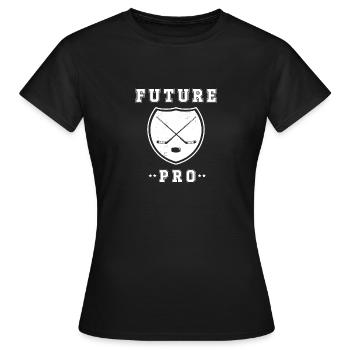 Futur professionnel du hockey - T-shirt Femme - noir - Devant - AI Model Female 172 dark (172cm)