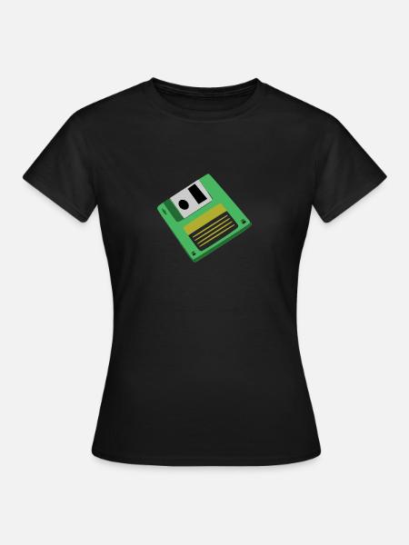 diskette - Women's T-Shirt - black