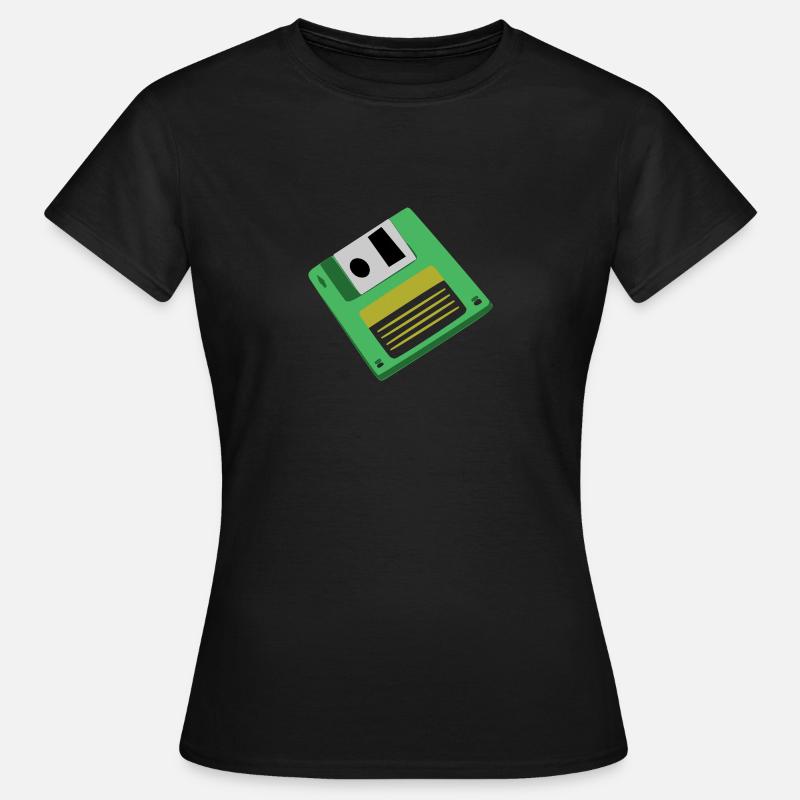 diskette - Women's T-Shirt - black