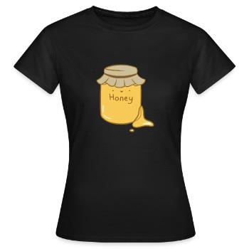 Miel sucré - T-shirt Femme - noir - Devant - AI Model Female 172 dark (172cm)