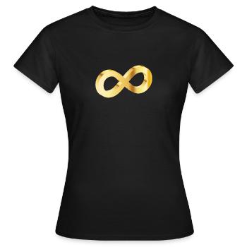 or infini - T-shirt Femme - noir - Devant - AI Model Female 172 dark (172cm)