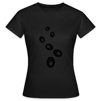 Abeille Icon miel - T-shirt Femme - noir - Devant - AI Model Female 172 dark (172cm)