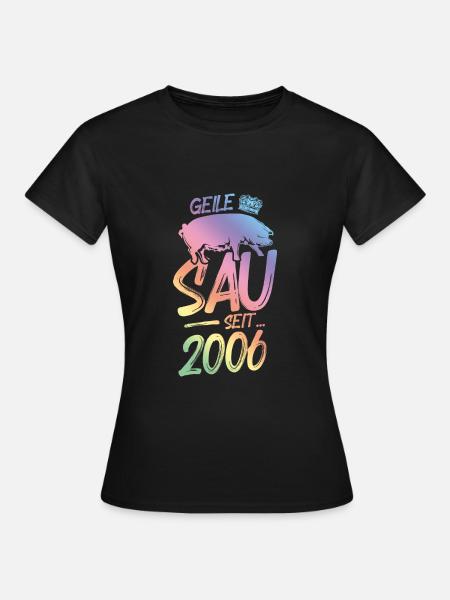 2006 Geile Sau - Frauen T-Shirt - Schwarz