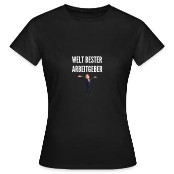 Welt Bester Arbeitgeber - Geschenke für Chefs - Frauen T-Shirt - Schwarz - Vorne - AI Model Female 172 dark (172cm)