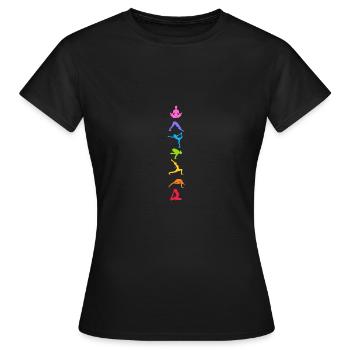Yoga Méditation Spiritualité Chakra Poznań - T-shirt Femme - noir - Devant - AI Model Female 172 dark (172cm)
