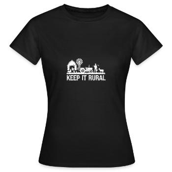 Staying rural - Women's T-Shirt - black - Front - AI Model Female 172 dark (172cm)