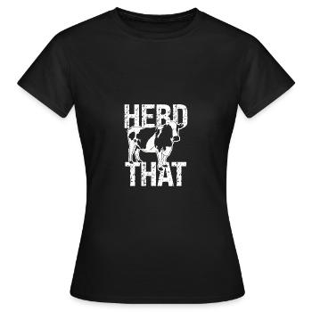 Herde, die - Frauen T-Shirt - Schwarz - Vorne - AI Model Female 172 dark (172cm)