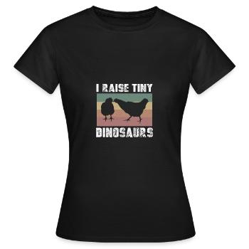 J’ai élevé de minuscules dinosaures - - T-shirt Femme - noir - Devant - AI Model Female 172 dark (172cm)