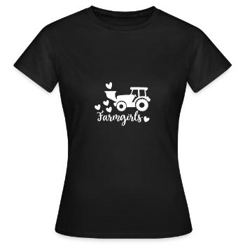 Fermières - - T-shirt Femme - noir - Devant - AI Model Female 172 dark (172cm)