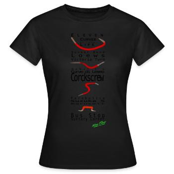 Les courbes de votre vie - Les courbes de votre vie - T-shirt Femme - noir - Devant - AI Model Female 172 dark (172cm)