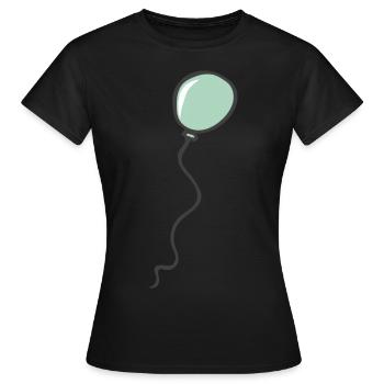 ballon - T-shirt Femme - noir - Devant - AI Model Female 172 dark (172cm)