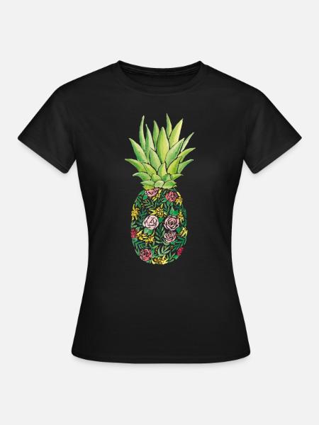 Ananas - T-shirt Femme - noir