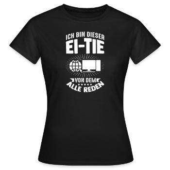 I'm that person that everyone is talking about computers - Women's T-Shirt - black - Front - AI Model Female 172 dark (172cm)