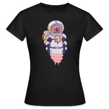 Petit ours en combinaison - T-shirt Femme - noir - Devant - AI Model Female 172 dark (172cm)