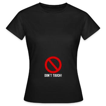 schwanger schwangerschaft - Frauen T-Shirt - Schwarz - Vorne - AI Model Female 172 dark (172cm)