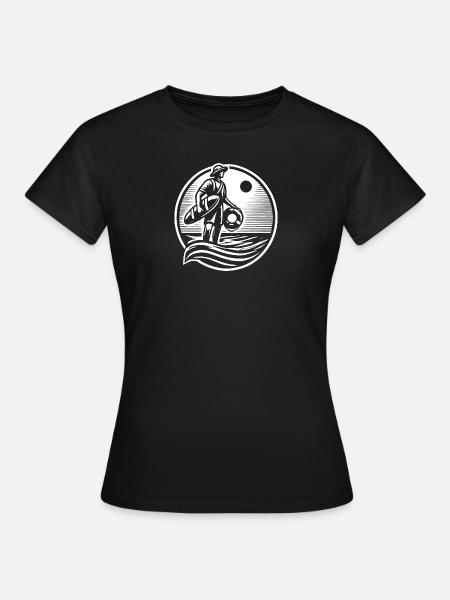 Rettungsschwimmer Helden - Frauen T-Shirt - Schwarz