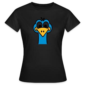 Strauß - Frauen T-Shirt - Schwarz - Vorne - AI Model Female 172 dark (172cm)