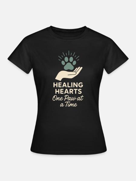 Tierheimmitarbeiter, Tierrettungs-freiwilliger - Frauen T-Shirt - Schwarz